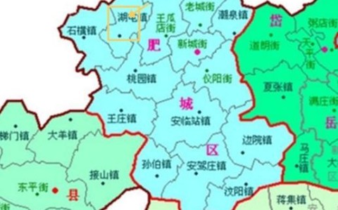 肥城市区地图（肥城市区划图）