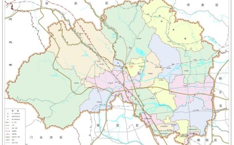 北京市昌平区地图（昌平区行政区划图）