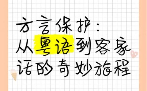 方言保护游戏（方言保护的例子）