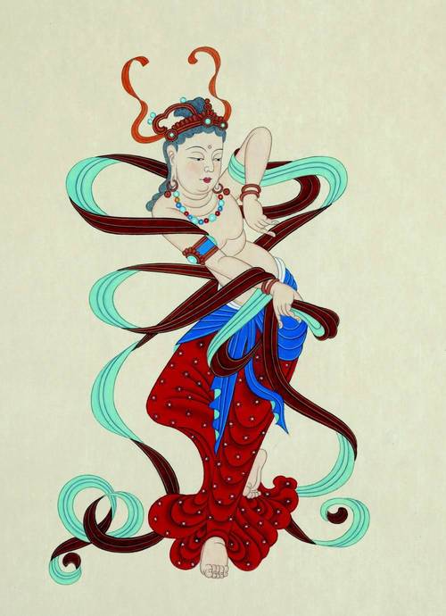 敦煌壁画跳街舞(不管哪个朝代的敦煌壁画舞姿,都有一种基本格调)
