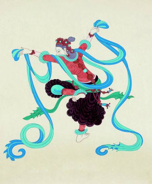 敦煌壁画跳街舞(不管哪个朝代的敦煌壁画舞姿,都有一种基本格调)