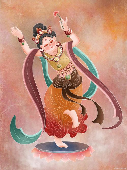 敦煌壁画跳街舞(不管哪个朝代的敦煌壁画舞姿,都有一种基本格调)