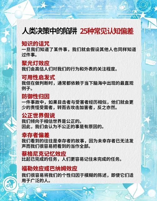 决策偏差(决策偏差的种类)