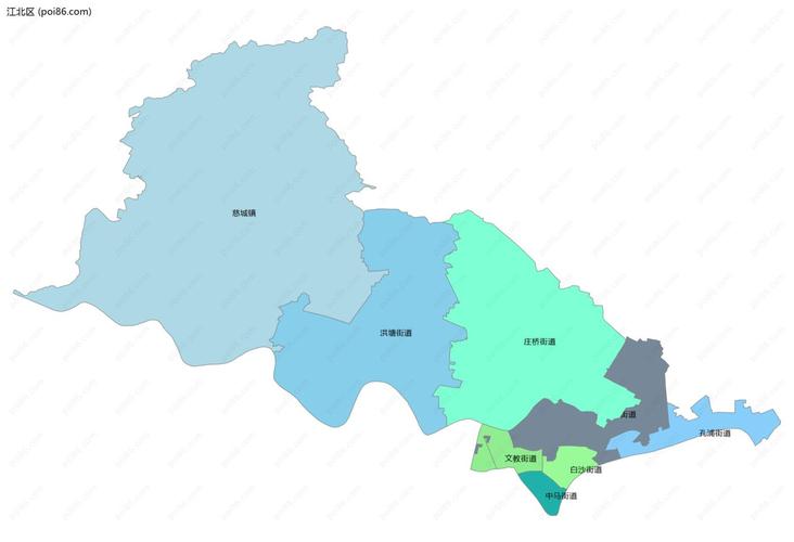 宁波市江北区地图（江北区地图详细地图）