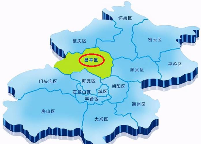 北京市昌平区地图（昌平区行政区划图）